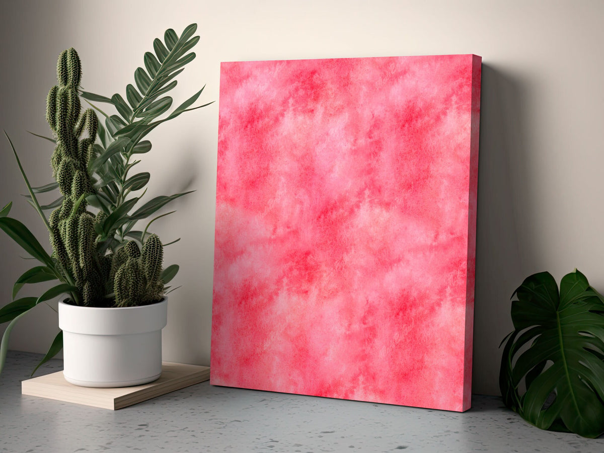 Coral Red Watercolor Background, Seamless Digital Download