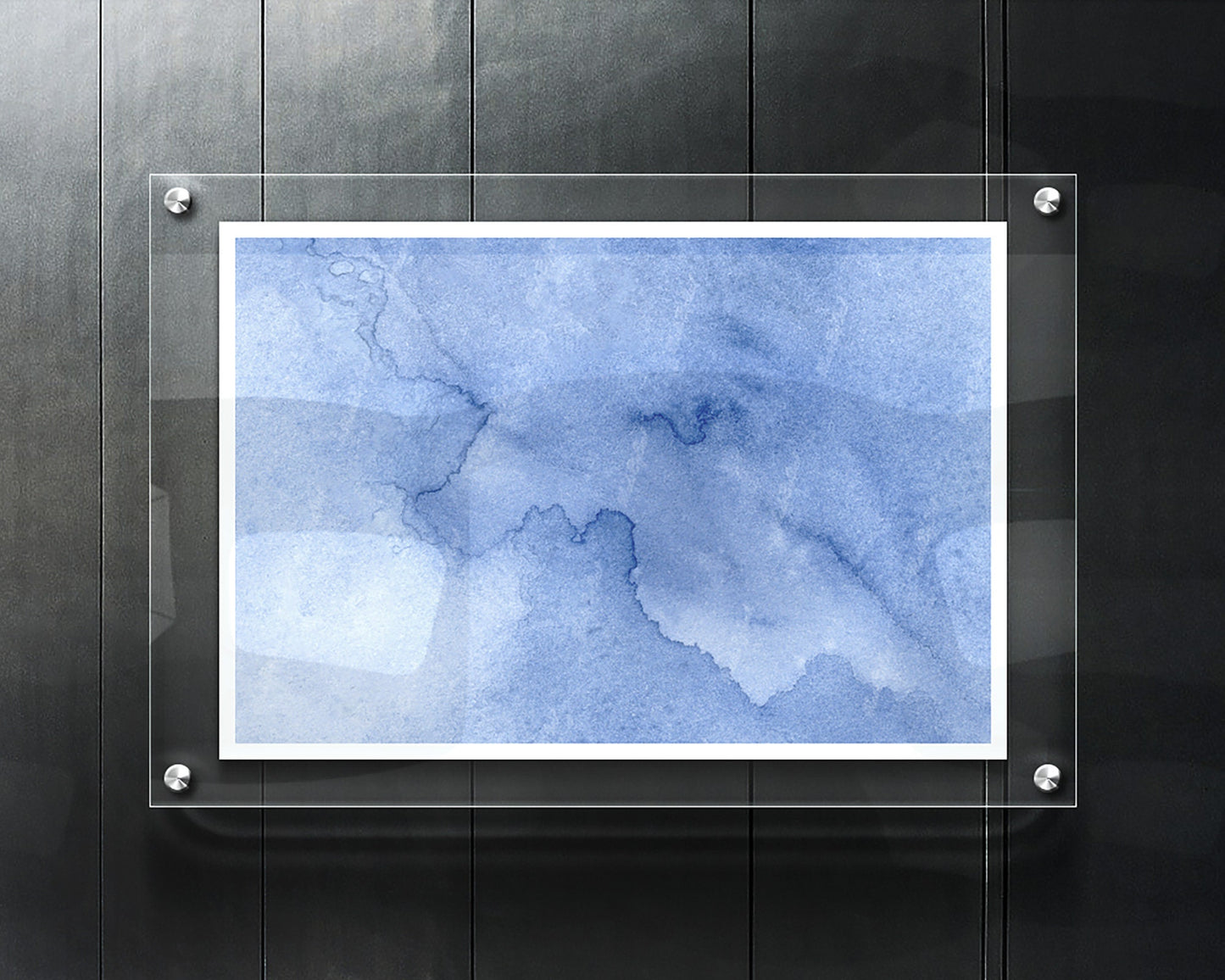 Dusty Blue Watercolor Background, Scrapbooking Paper Digital Download