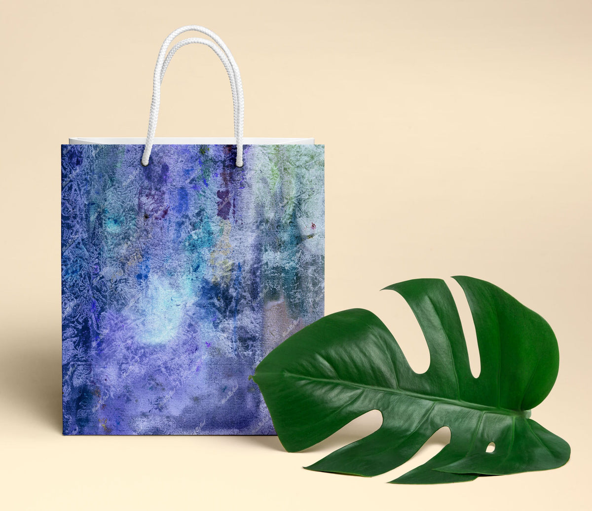 Purple and Blue Grunge Background, Distressed Texture