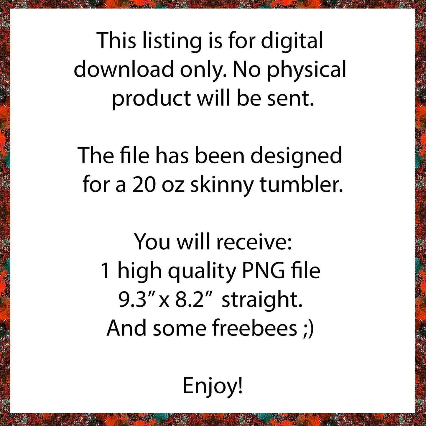 Floral tumbler wrap 20oz PNG, Boho sublimation design