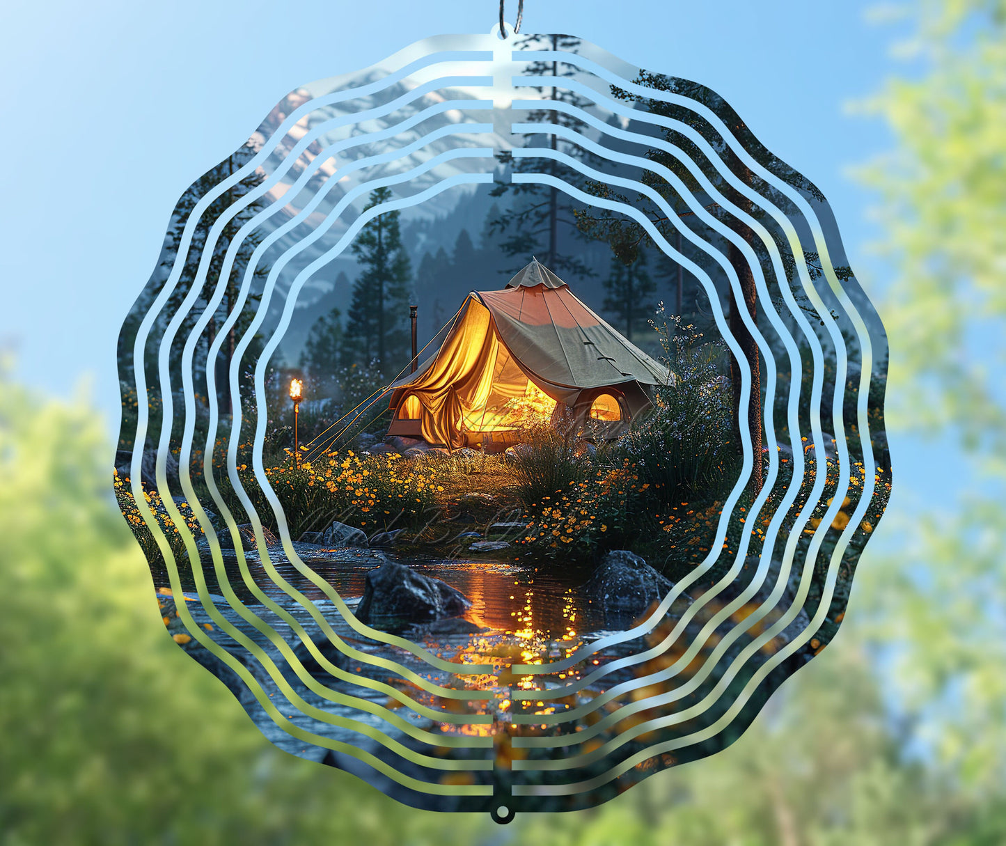Camping Wind Spinner PNG, Camping Life Wind Spinner Sublimation Design, 10 Inch Camping Windspinner Sublimation PNG Instant Digital Download