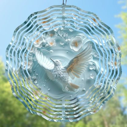 3D Flying Bird Wind Spinner digital design, high-resolution PNG for sublimation and printable craft projects, perfect for DIY home decor, garden decorations, and craft enthusiasts.