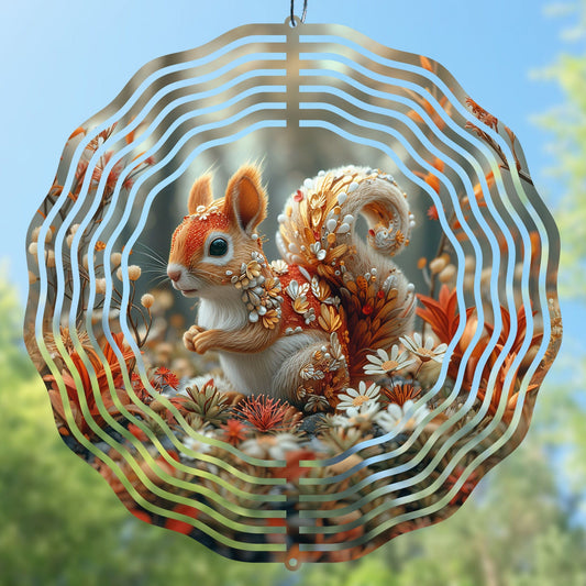 High-resolution 3D Squirrel Wind Spinner digital design