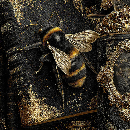 Gothic Bee Junk Journal Kit, Printable, 90+ Elements