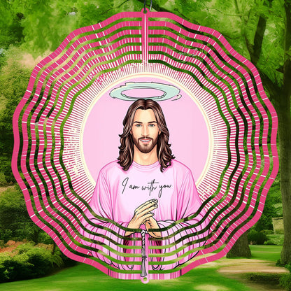 Christian wind spinner sublimation-design I am with you