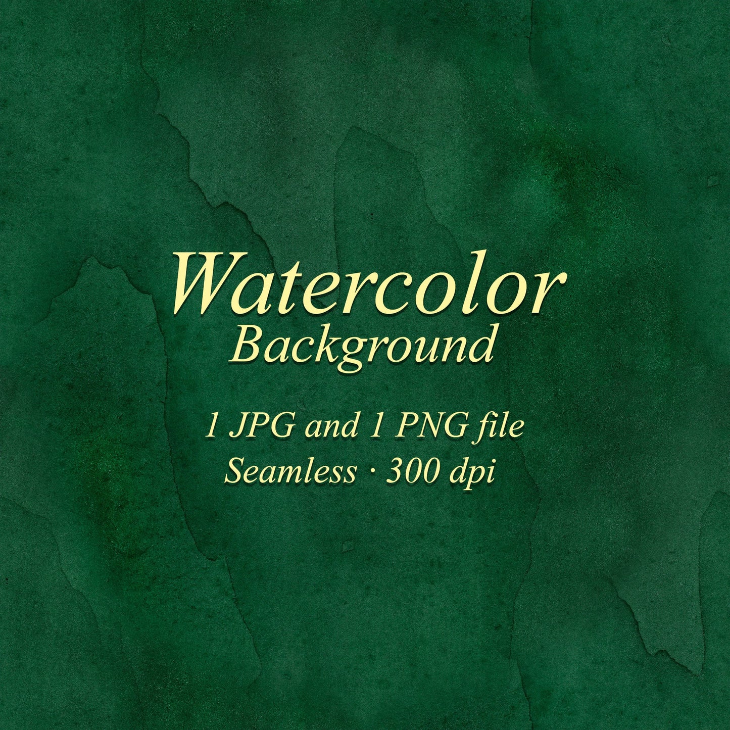 Dark green watercolor background, seamless emerald green watercolor texture