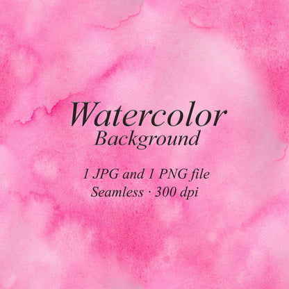 hot pink watercolor background, seamless texture, watercolor washes