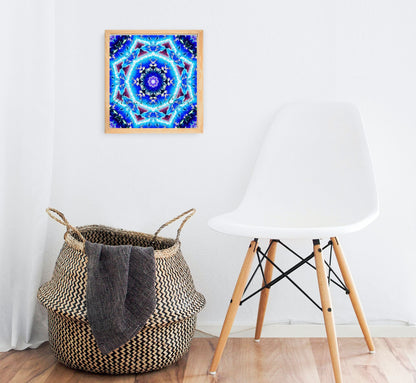 Mandala Art Digital Paper Pack, Seamless Geometric Pattern