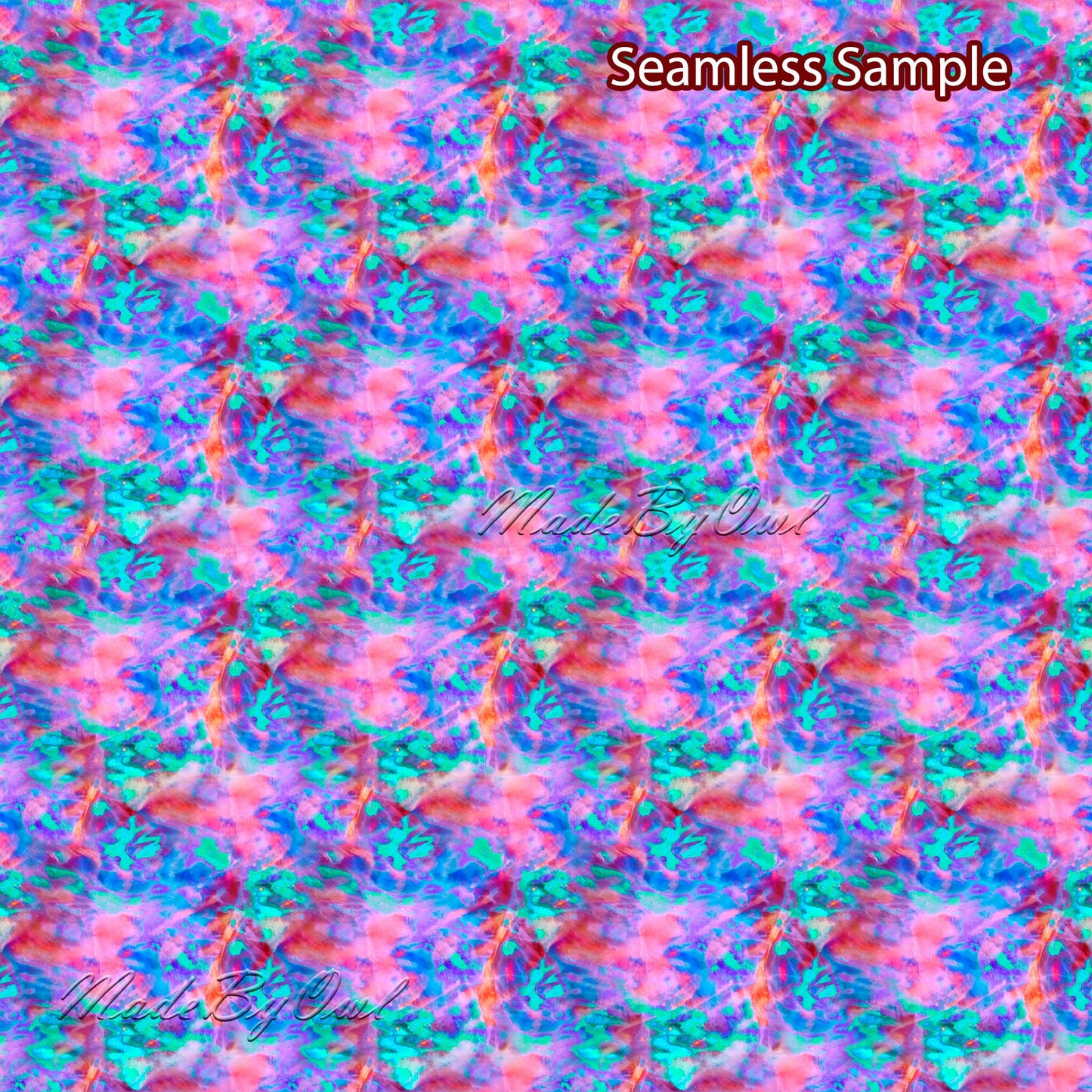 Neon Tie Dye Tileable Patterns, Colorful Backgrounds Digital Download