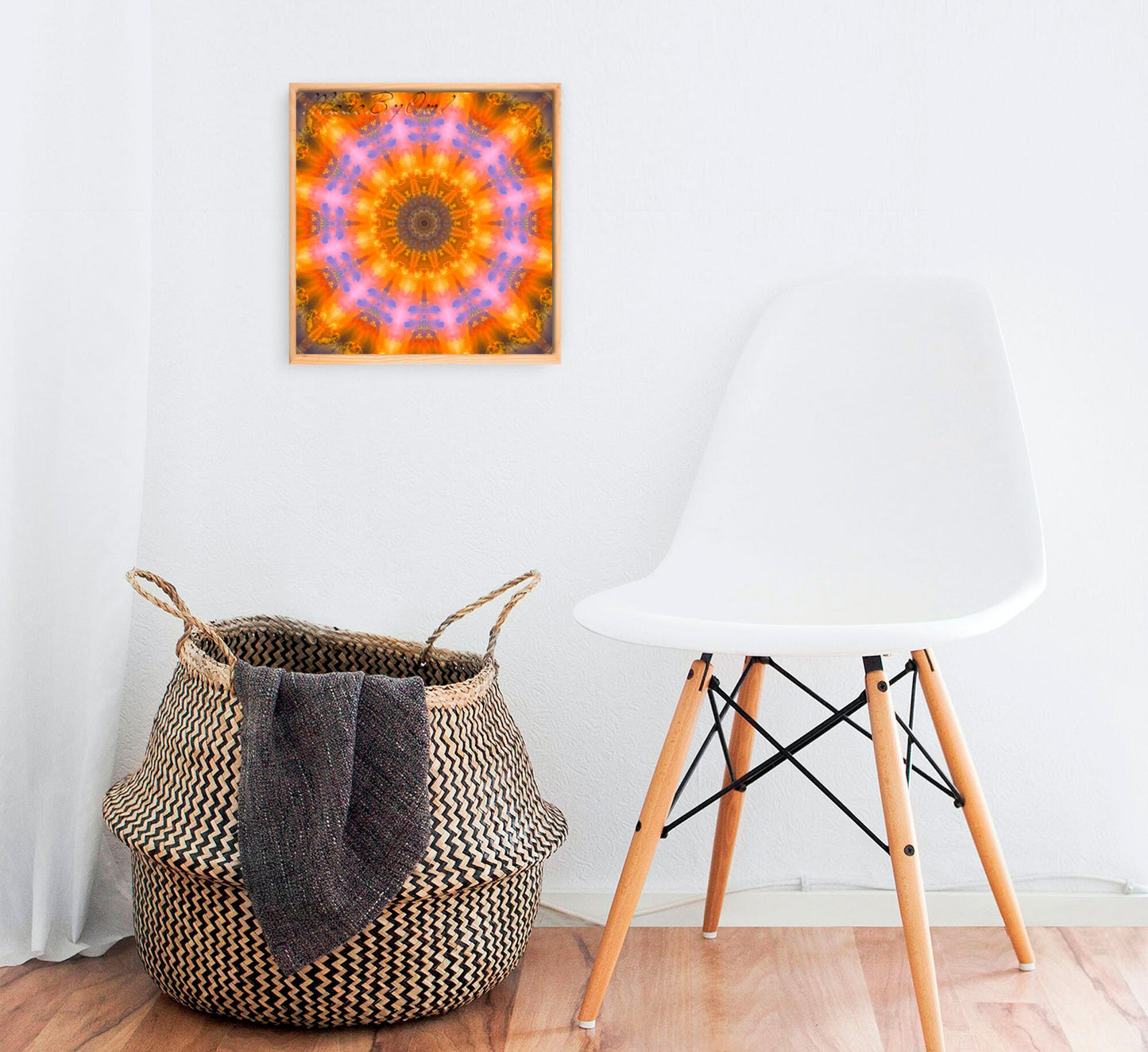 Neon Boho Backgrounds, Mandala Tileable Patterns, Sacred Geometry