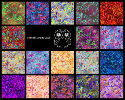 Liquid Marble Tileable Patterns, Abstract Backgrounds Digital Download