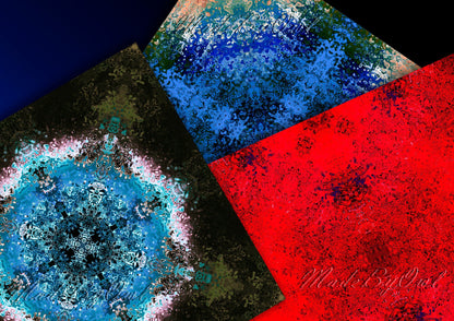 Kaleidoscope Backgrounds, Psychedelic Tileable Patterns Download