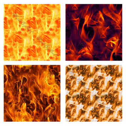 Fire Digital Background Pack — Fire Seamless Pattern Download