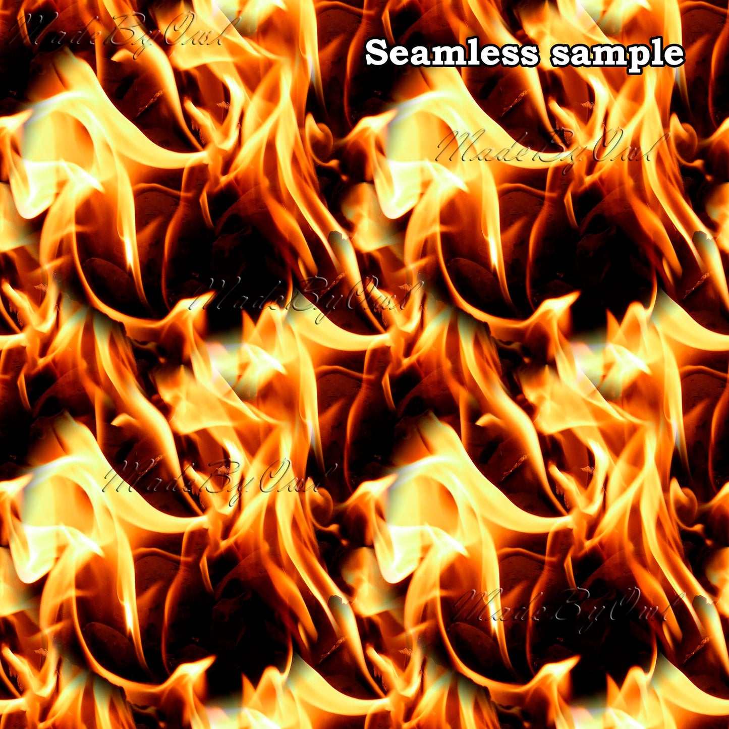 Fire Digital Background Pack — Fire Seamless Pattern Download