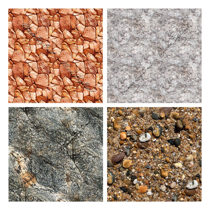 Stones and Pebbles Seamless Textures, Digital Backgrounds
