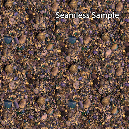 Stones and Pebbles Seamless Textures, Digital Backgrounds
