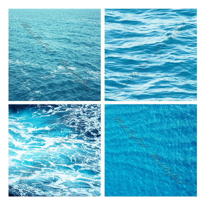 Sea Backgrounds, Printable Water Textures, Ocean Digital Paper