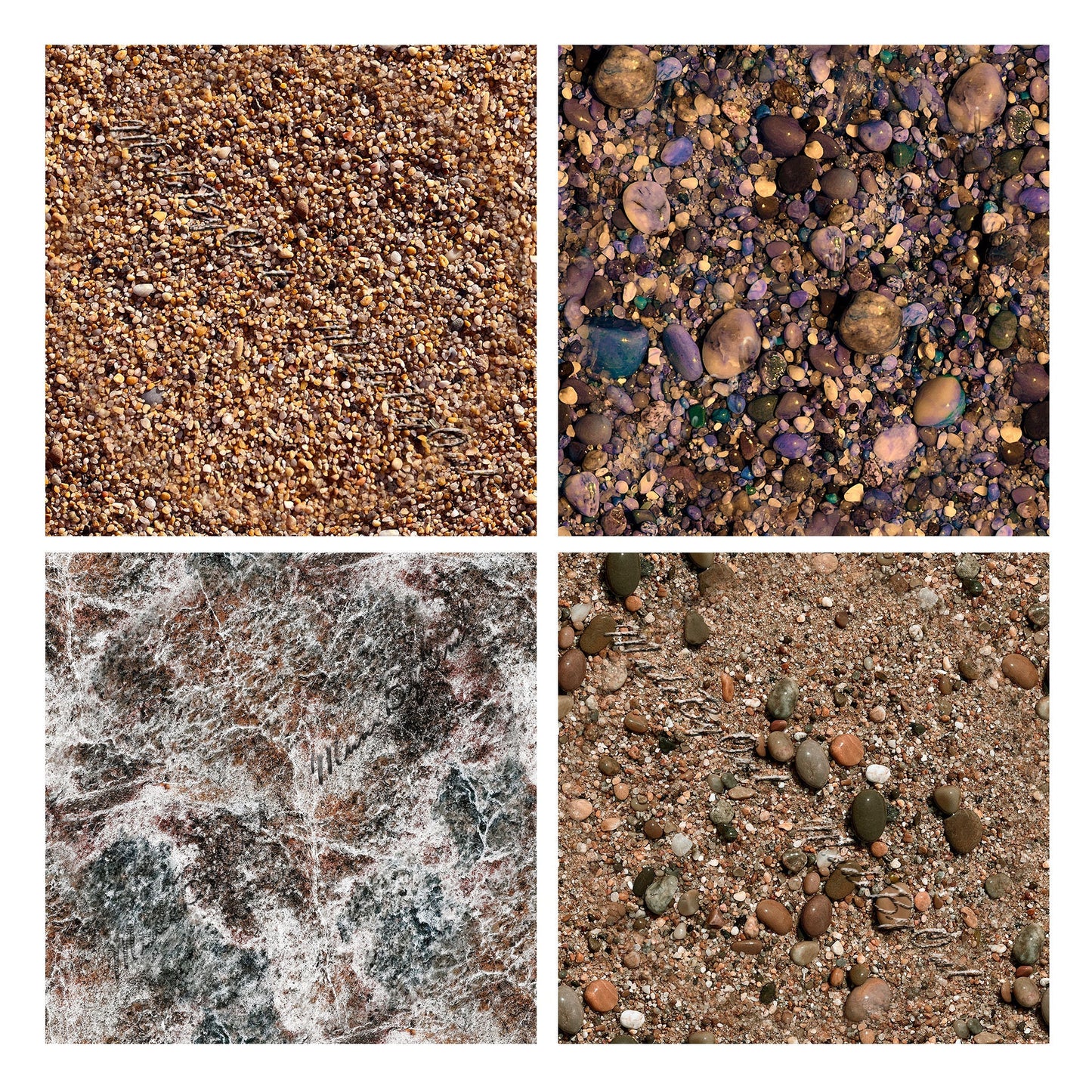 Stones and Pebbles Seamless Textures, Digital Backgrounds