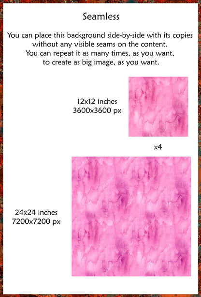 Purple Watercolor Background, Plum Purple Seamless Texture