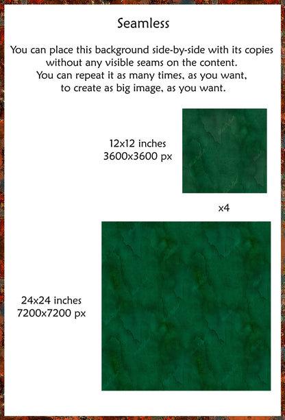 Dark Green Watercolor Background, Abstract Seamless Texture