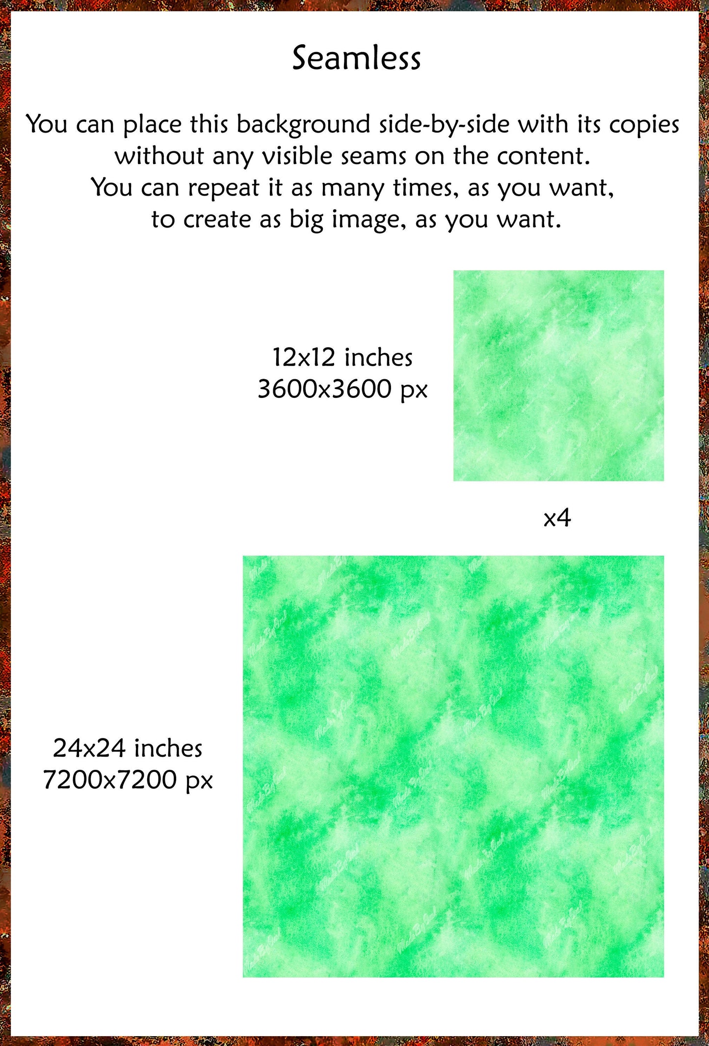 Lime Green Watercolor Background, Mint Green Seamless Texture