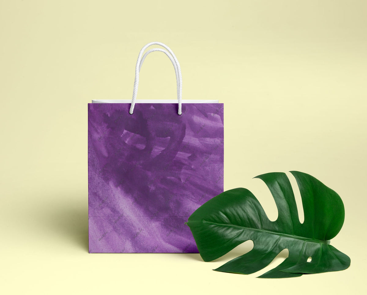 Purple Watercolor Background, Abstract Brush Stroke Texture