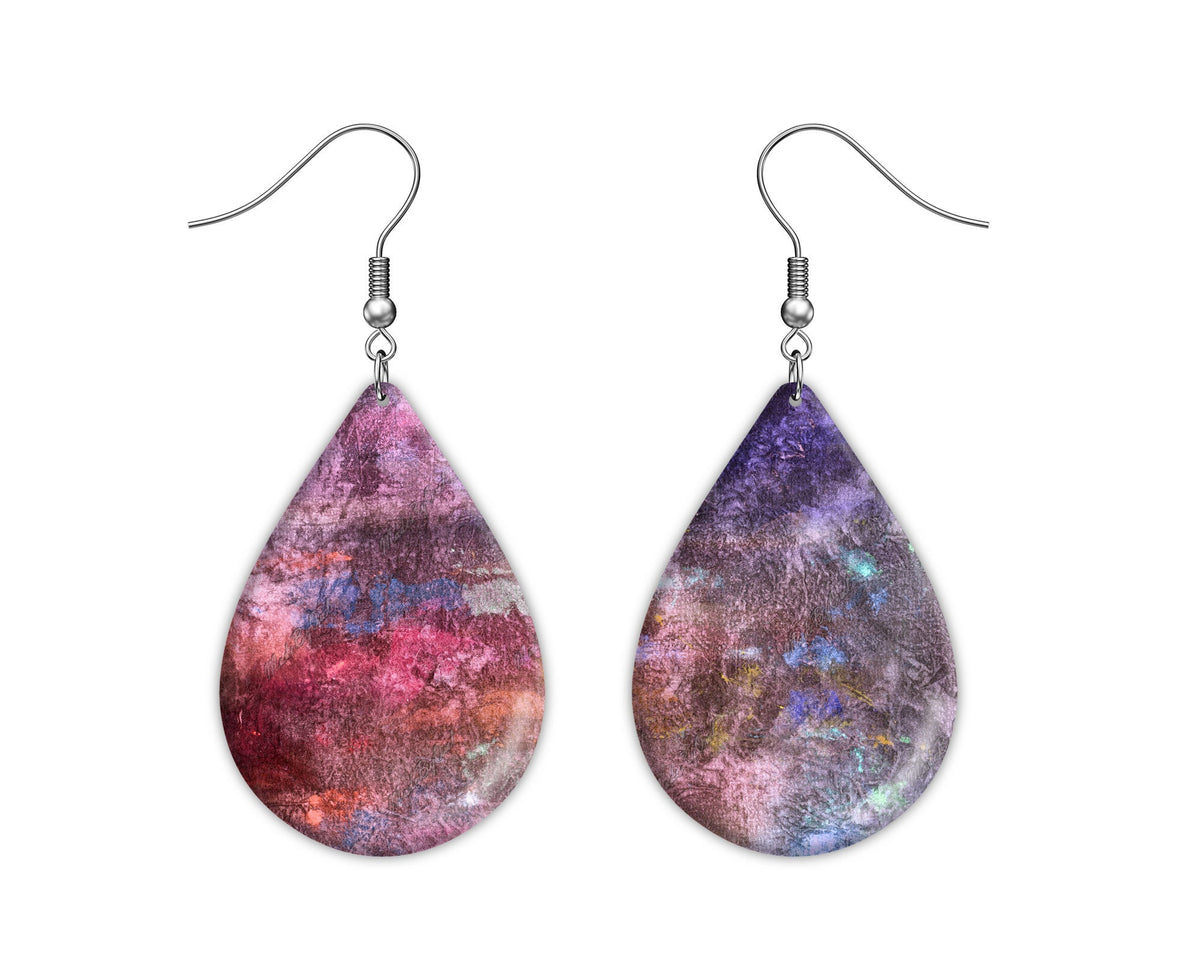 Dusty Pink and Purple Grunge Background, Distressed Texture