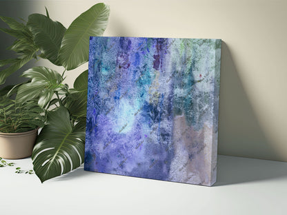 Purple and Blue Grunge Background, Distressed Texture