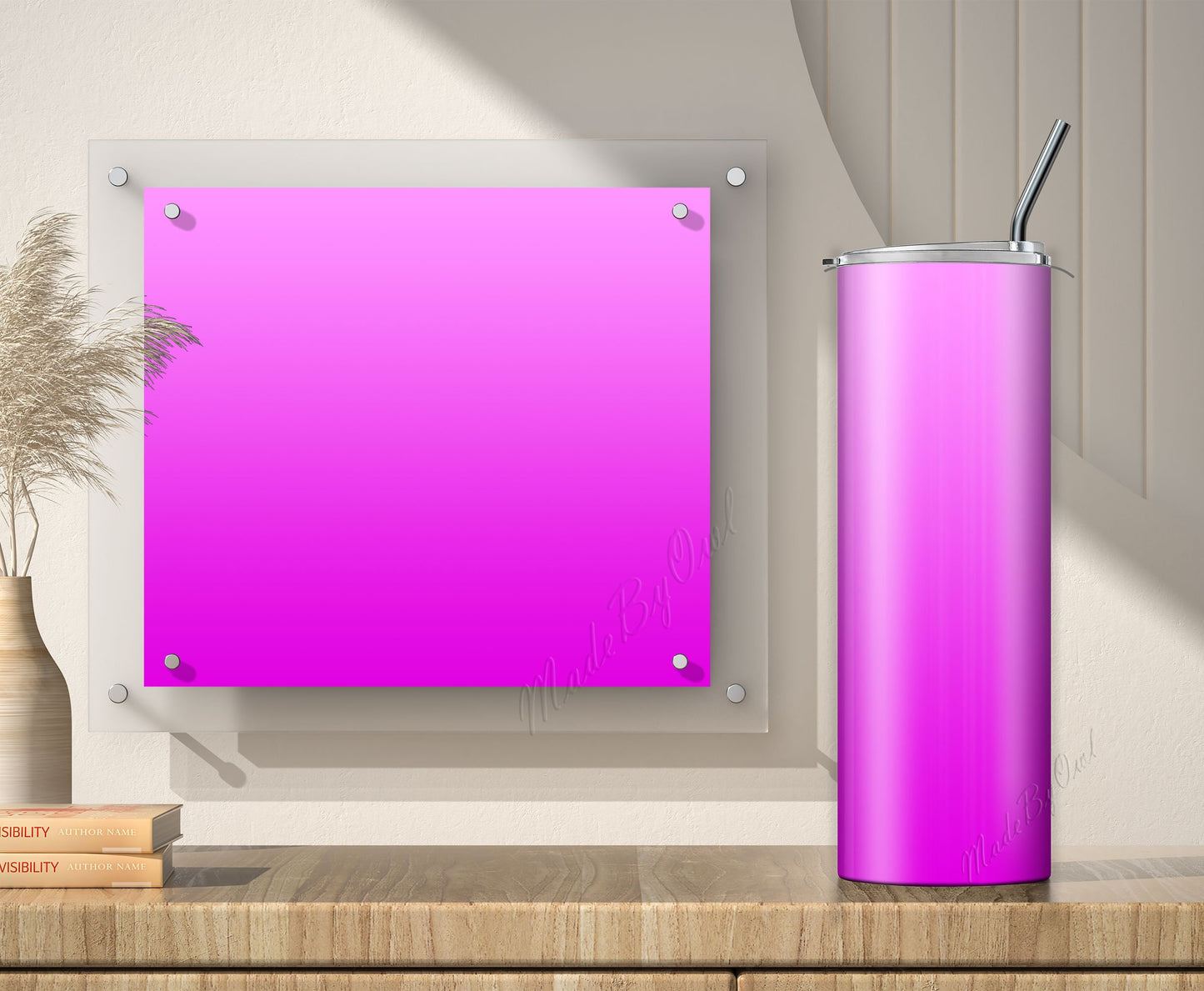 3 Purple Ombre 20oz tumbler sublimation designs