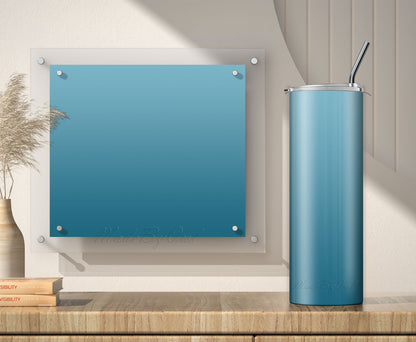 3 Light Blue 20oz tumbler sublimation designs