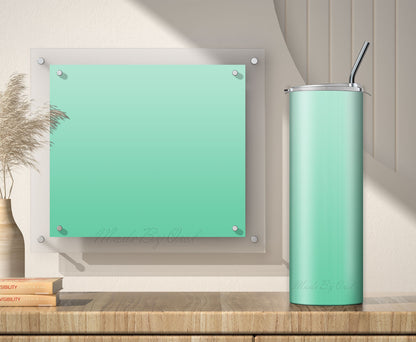 3 Lime or Mint Green 20oz tumbler sublimation designs