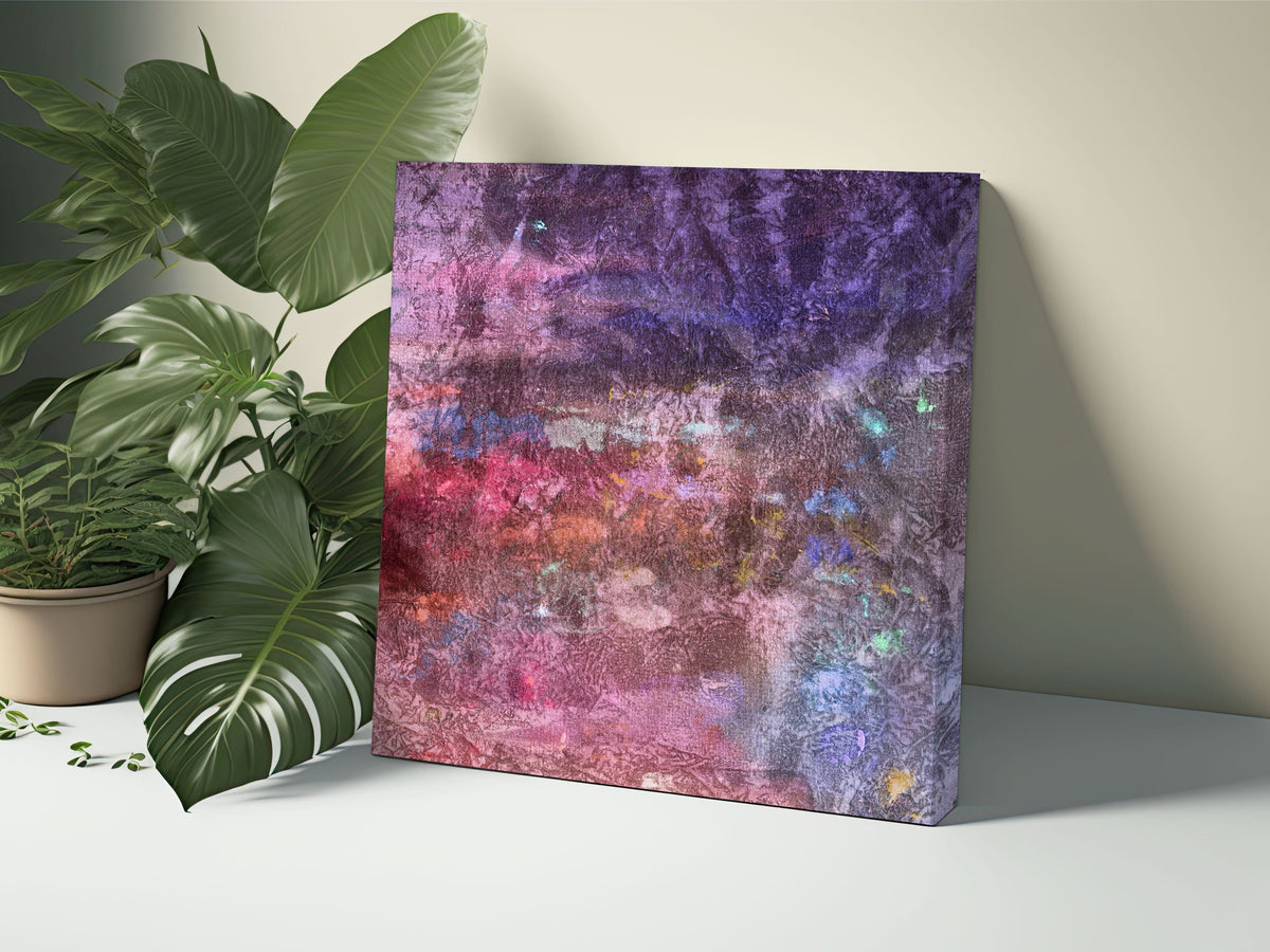 Dusty Pink and Purple Grunge Background, Distressed Texture