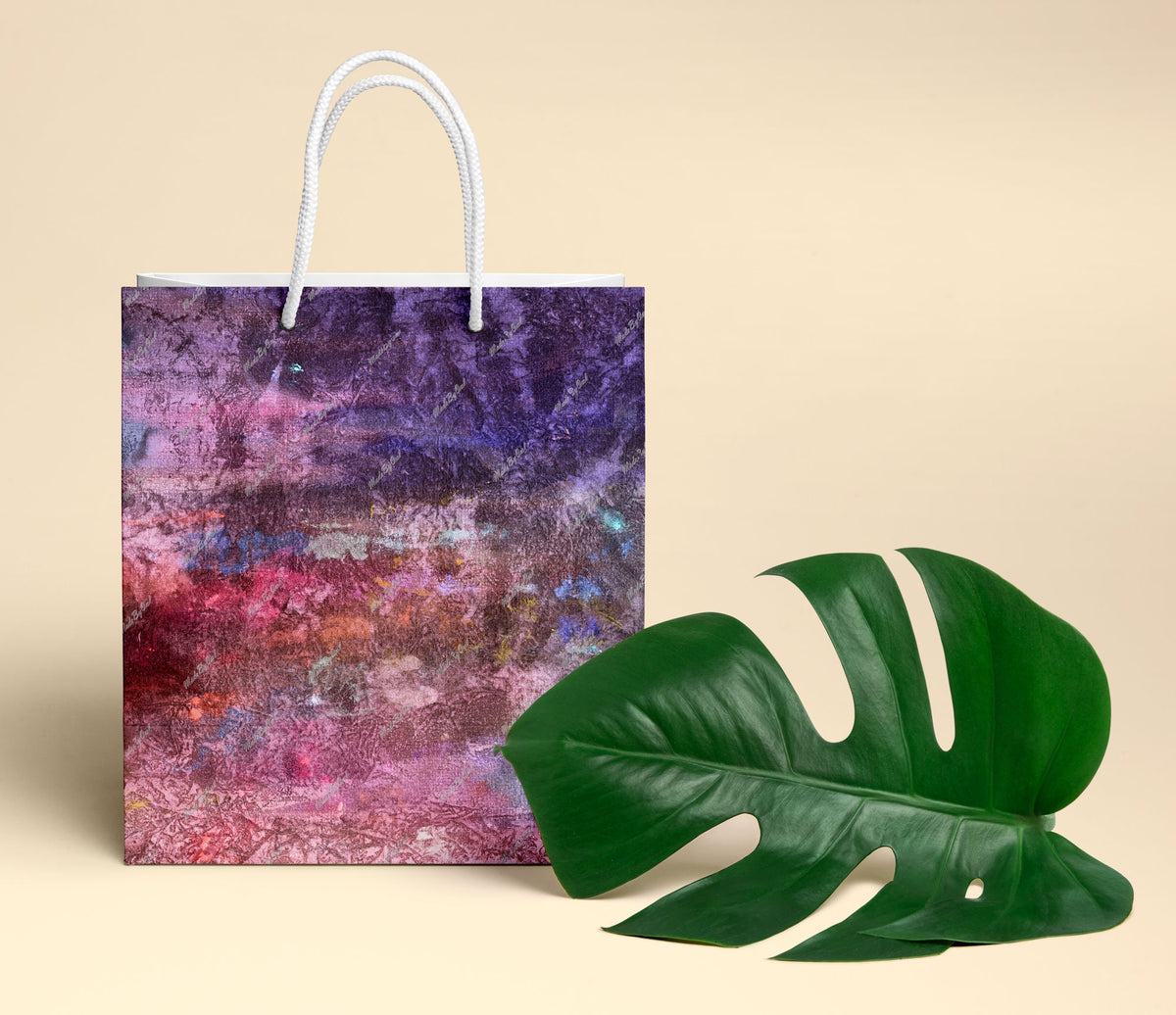 Dusty Pink and Purple Grunge Background, Distressed Texture