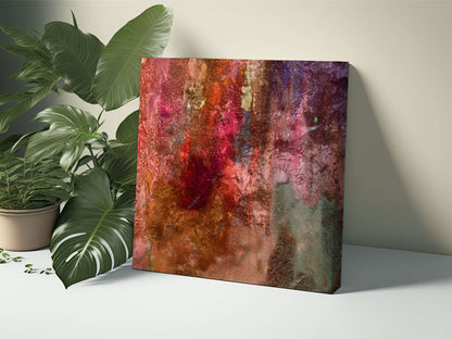 Brown and Burgundy Grunge Background, Distressed Texture