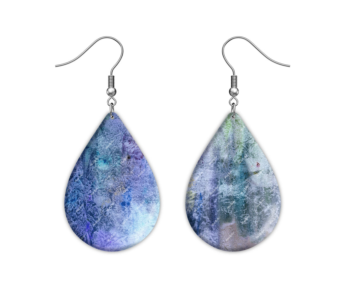 Purple and Blue Grunge Background, Distressed Texture