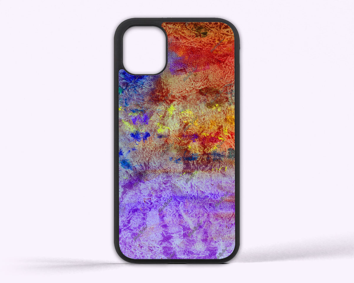 Purple and Orange Grunge Background, Vibrant Distressed Texture