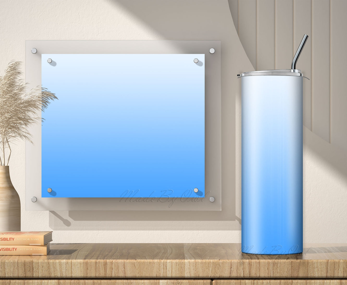 3 Light Blue 20oz tumbler sublimation designs