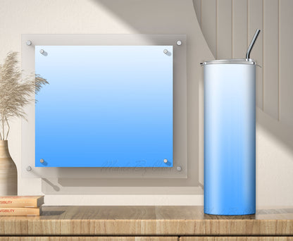 3 Light Blue 20oz tumbler sublimation designs