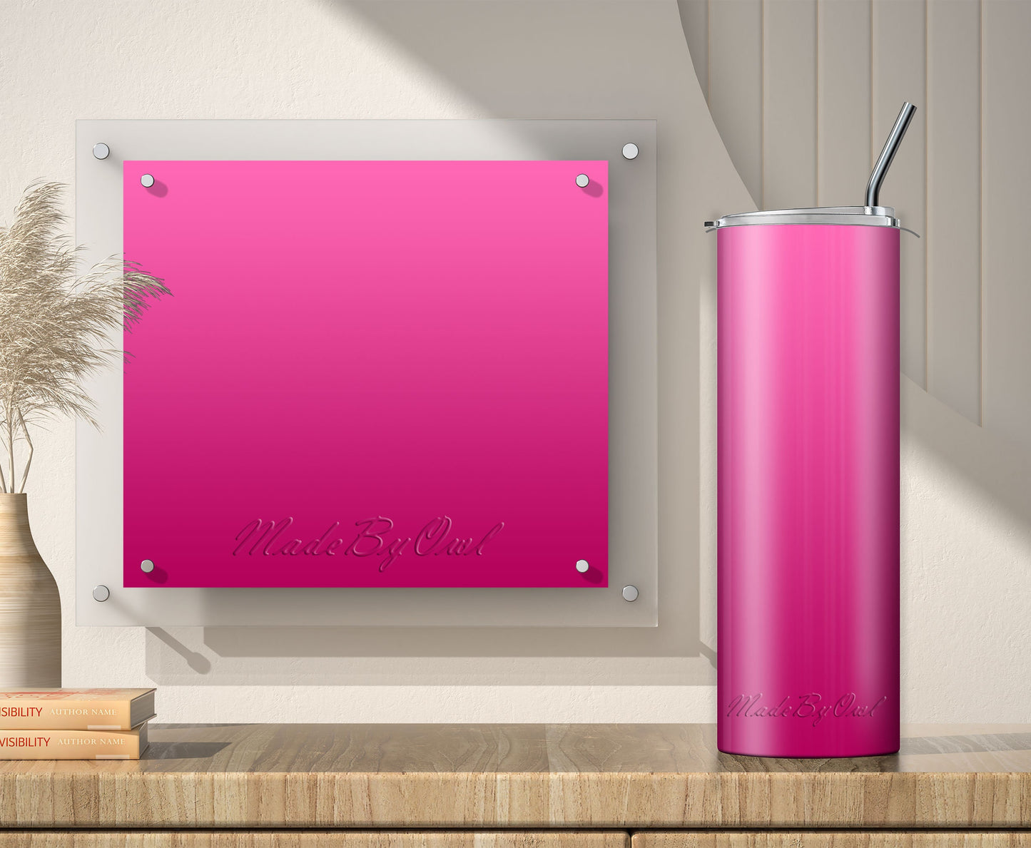 3 Hot Pink 20oz tumbler sublimation designs Instant Download