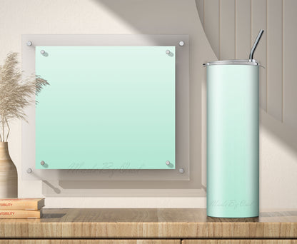 3 Lime or Mint Green 20oz tumbler sublimation designs