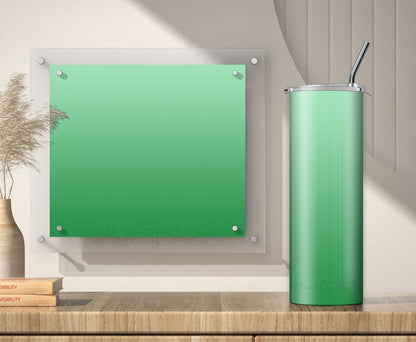 3 Green Gradient 20oz tumbler sublimation designs