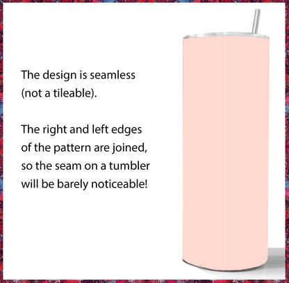 3 Hot Pink 20oz tumbler sublimation designs Instant Download
