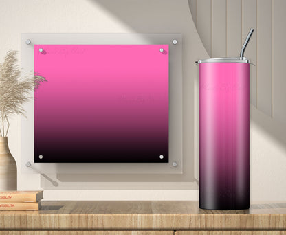 3 Pink to Black tumbler sublimation designs for 20oz tumblers