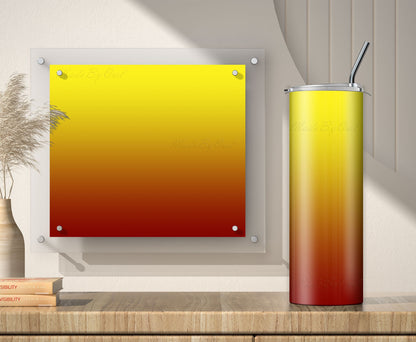 3 Maroon to Yellow 20oz tumbler sublimation designs