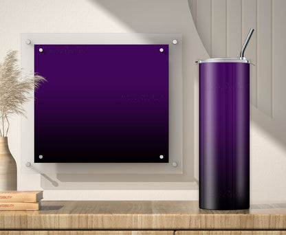 Purple to Black Tumbler Sublimation Designs – 20oz, 3 PNG Wraps Mini Bundle