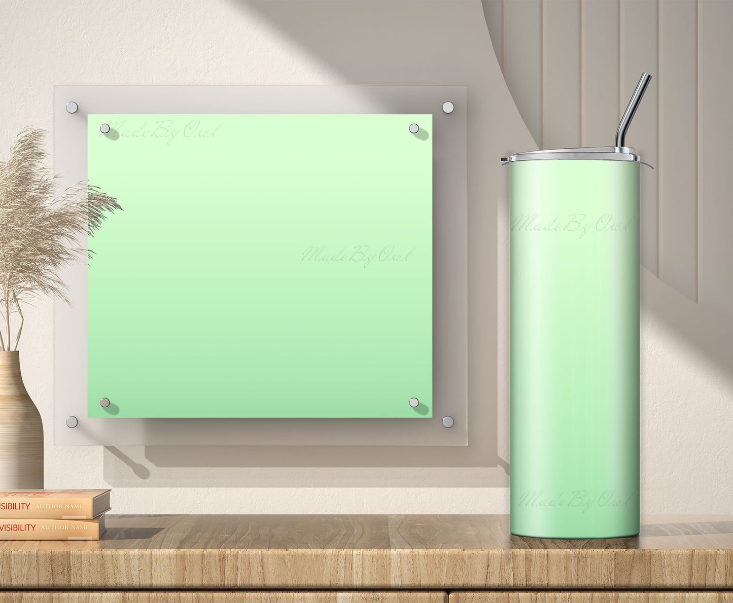 Lime Green Tumbler Sublimation Designs – 20oz, 3 PNG Wraps Mini Bundle