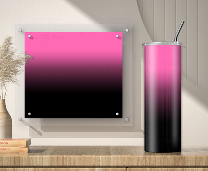 3 Pink to Black tumbler sublimation designs for 20oz tumblers