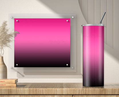 3 Pink to Black tumbler sublimation designs for 20oz tumblers