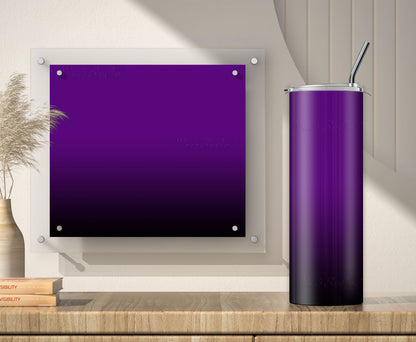 Purple to Black Tumbler Sublimation Designs – 20oz, 3 PNG Wraps Mini Bundle