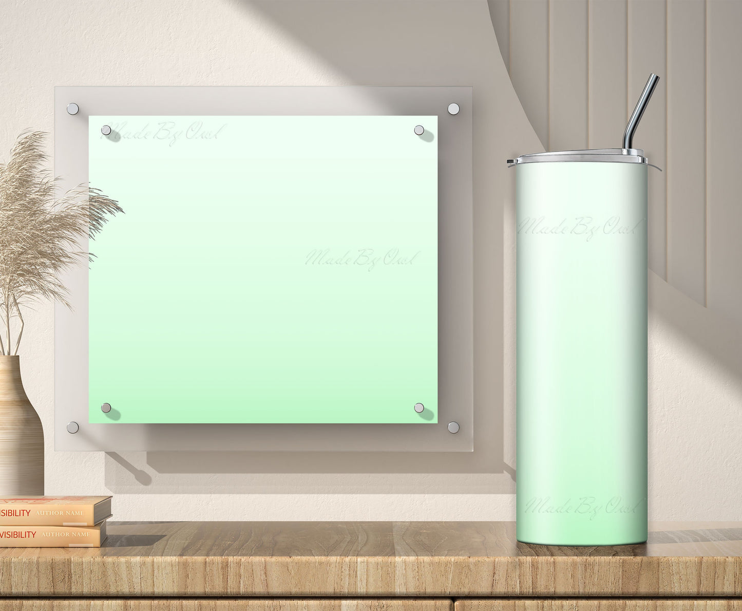 Lime Green Tumbler Sublimation Designs – 20oz, 3 PNG Wraps Mini Bundle